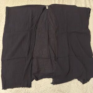 Aerie Black Open Front Cardigan